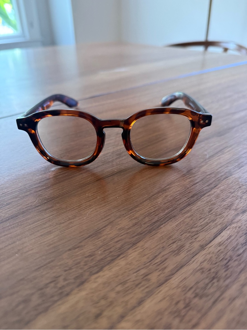 Uniqlo Tortoiseshell Round unisex Glasses - Brown